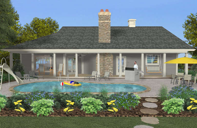 Craftsman House Plan #036-00263 Elevation Photo