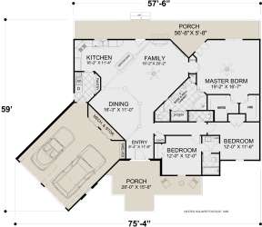 Main Floor for House Plan #036-00263