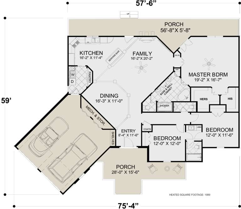 House Plan House Plan #23878 Drawing 1