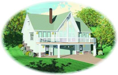 Country House Plan #053-00199 Elevation Photo