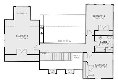 Second Floor for House Plan #286-00095