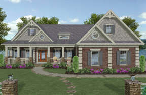 Country House Plan #036-00265 Elevation Photo