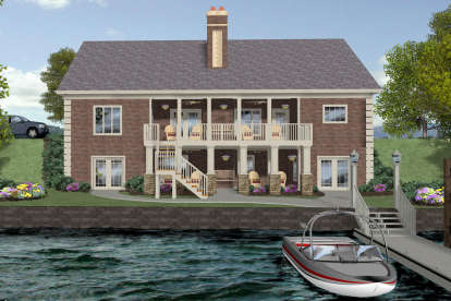 Country House Plan #036-00265 Elevation Photo