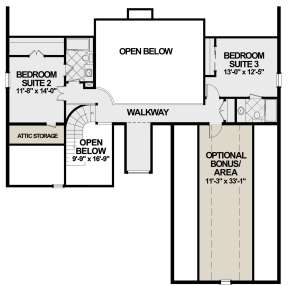 Second Floor for House Plan #036-00265