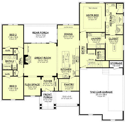 Main Floor for House Plan #041-00198