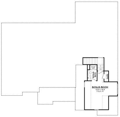 Bonus Room for House Plan #041-00198