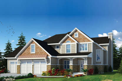 Craftsman House Plan #402-01607 Elevation Photo