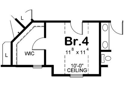 Optional 4th Bedroom for House Plan #402-01607