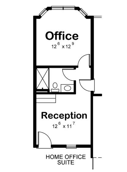 Optional Home Office for House Plan #402-01608