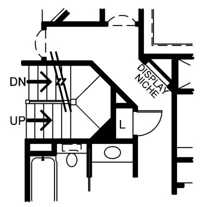 Basement Stair Location for House Plan #402-01608