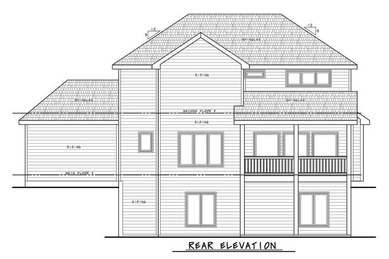 Craftsman House Plan #402-01609 Elevation Photo