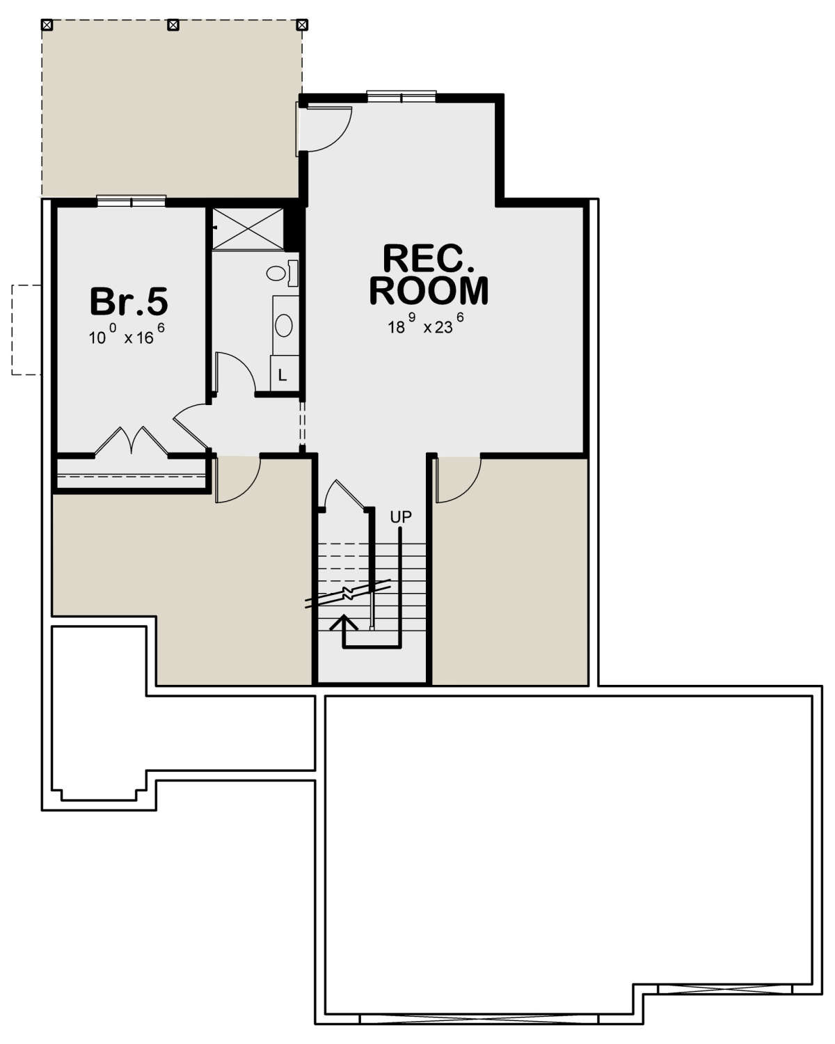 Basement for House Plan #402-01609