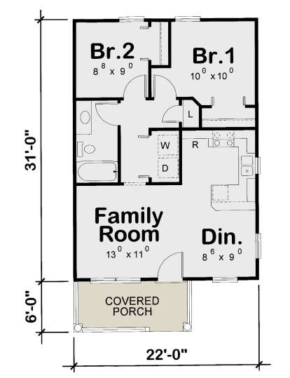 House Plan House Plan #23888 Drawing 1