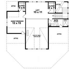 Second Floor for House Plan #053-00200