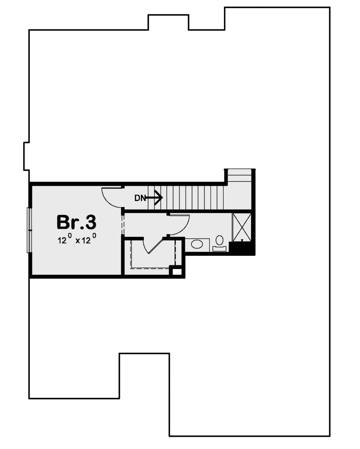 Second Floor for House Plan #402-01613