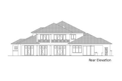 Coastal House Plan #207-00083 Elevation Photo