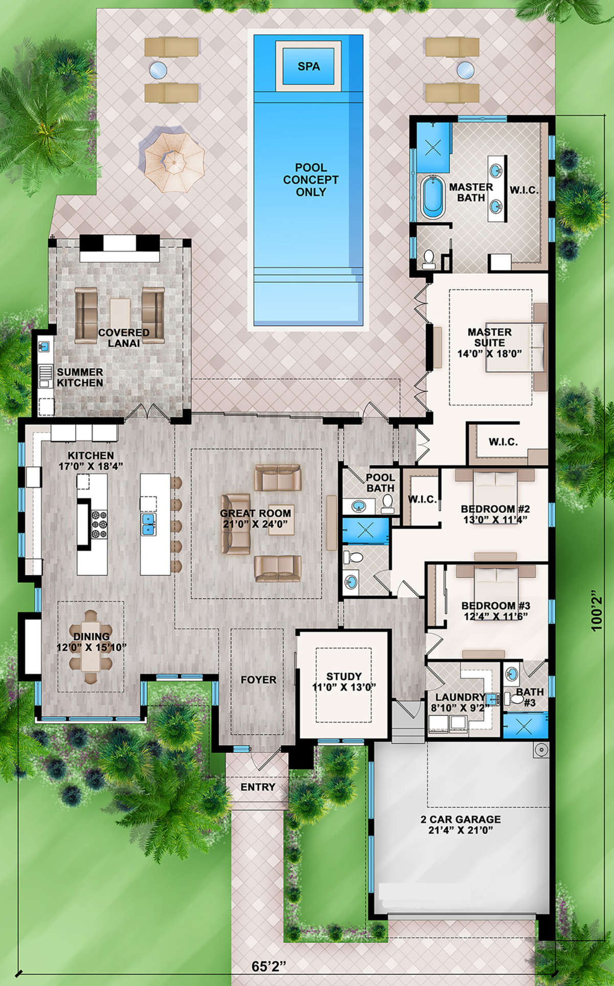 Floor Plan 3 Bedroom House