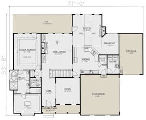 Main Floor for House Plan #286-00096