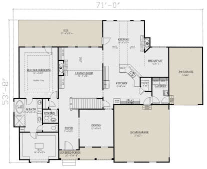 Main Floor for House Plan #286-00096