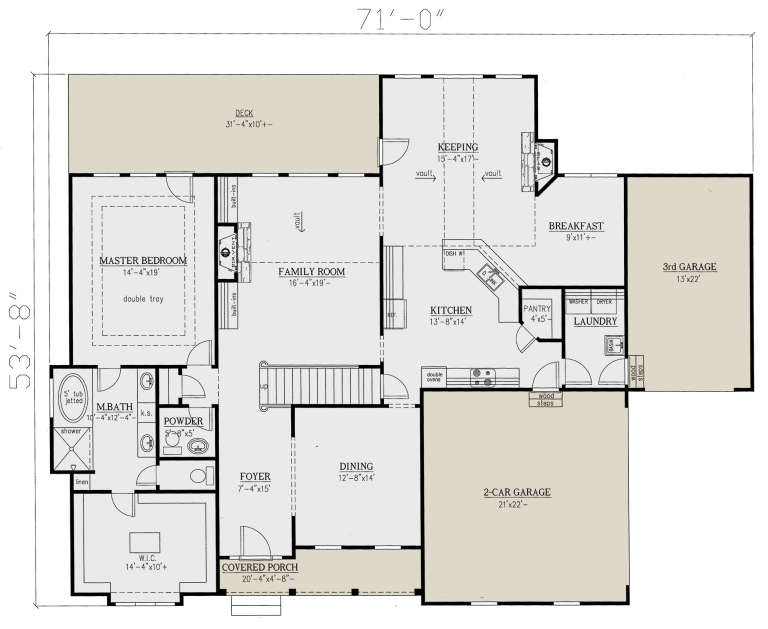 House Plan House Plan #23893 Drawing 1