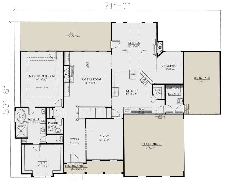 House Plan House Plan #23893 Drawing 1