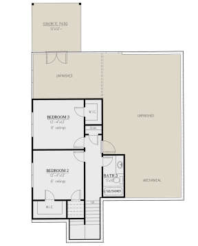 Basement for House Plan #286-00097