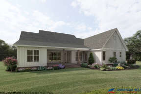 Modern Farmhouse House Plan #041-00199 Elevation Photo