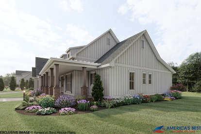 Modern Farmhouse House Plan #041-00199 Elevation Photo