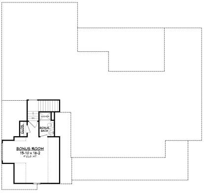 Bonus Room for House Plan #041-00199