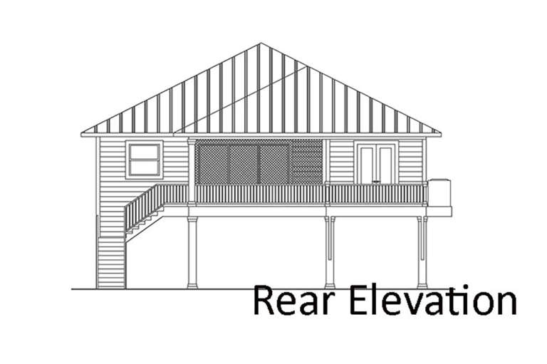 Coastal House Plan #207-00085 Elevation Photo
