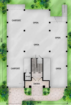 Carport for House Plan #207-00085