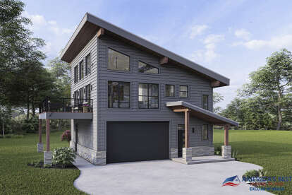 Modern House Plan #940-00192 Elevation Photo