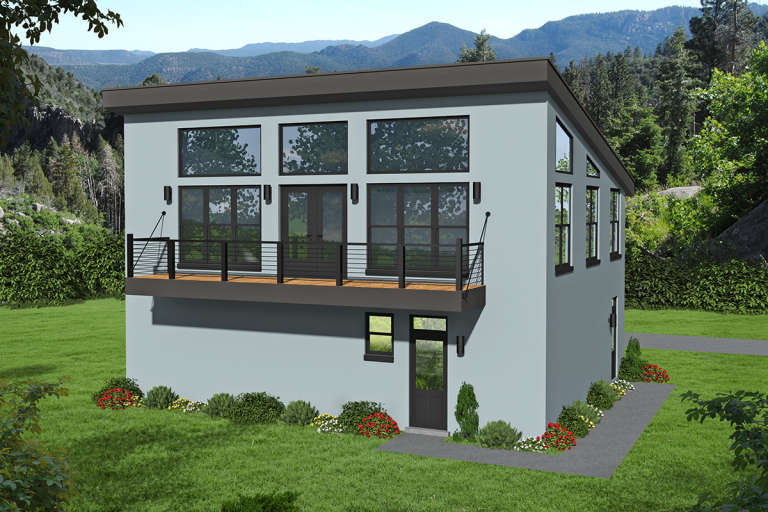 Modern House Plan #940-00193 Elevation Photo