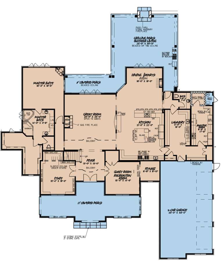 House Plan House Plan #23902 Drawing 1