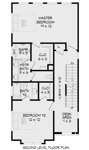 Second Floor for House Plan #940-00194
