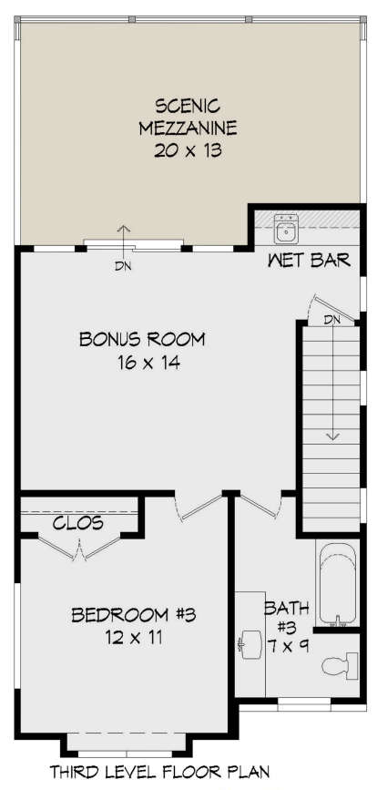 Third Floor for House Plan #940-00194