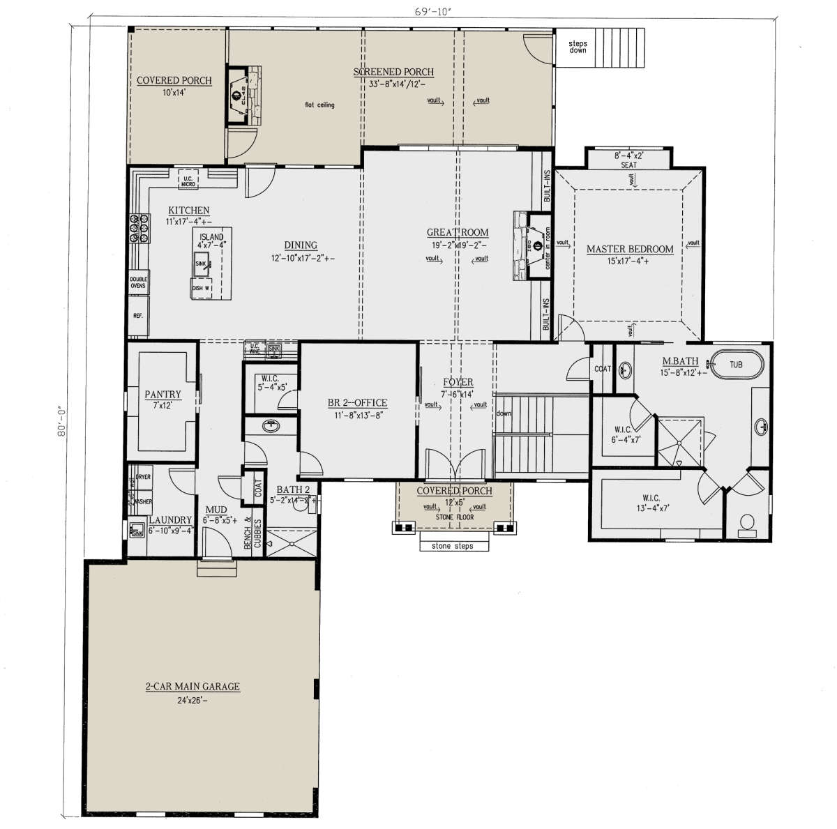 Main Floor for House Plan #286-00098