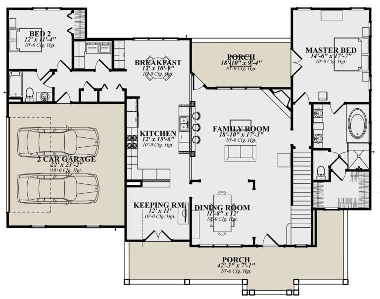 House Plan House Plan #23906 Drawing 1