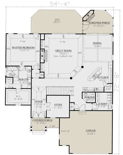 House Plan House Plan #23907 Drawing 1
