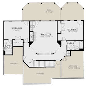 Basement for House Plan #286-00100