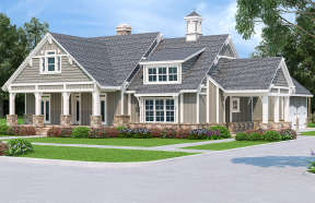Country House Plan #048-00270 Elevation Photo