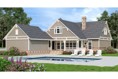 Country House Plan #048-00270 Elevation Photo