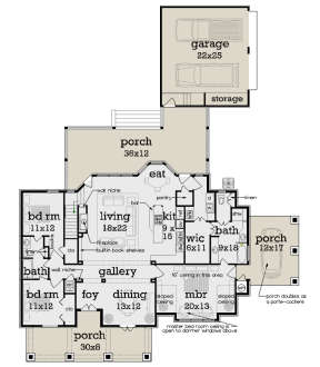 Main Floor for House Plan #048-00270