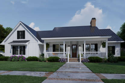 Modern Farmhouse House Plan #9401-00105 Elevation Photo