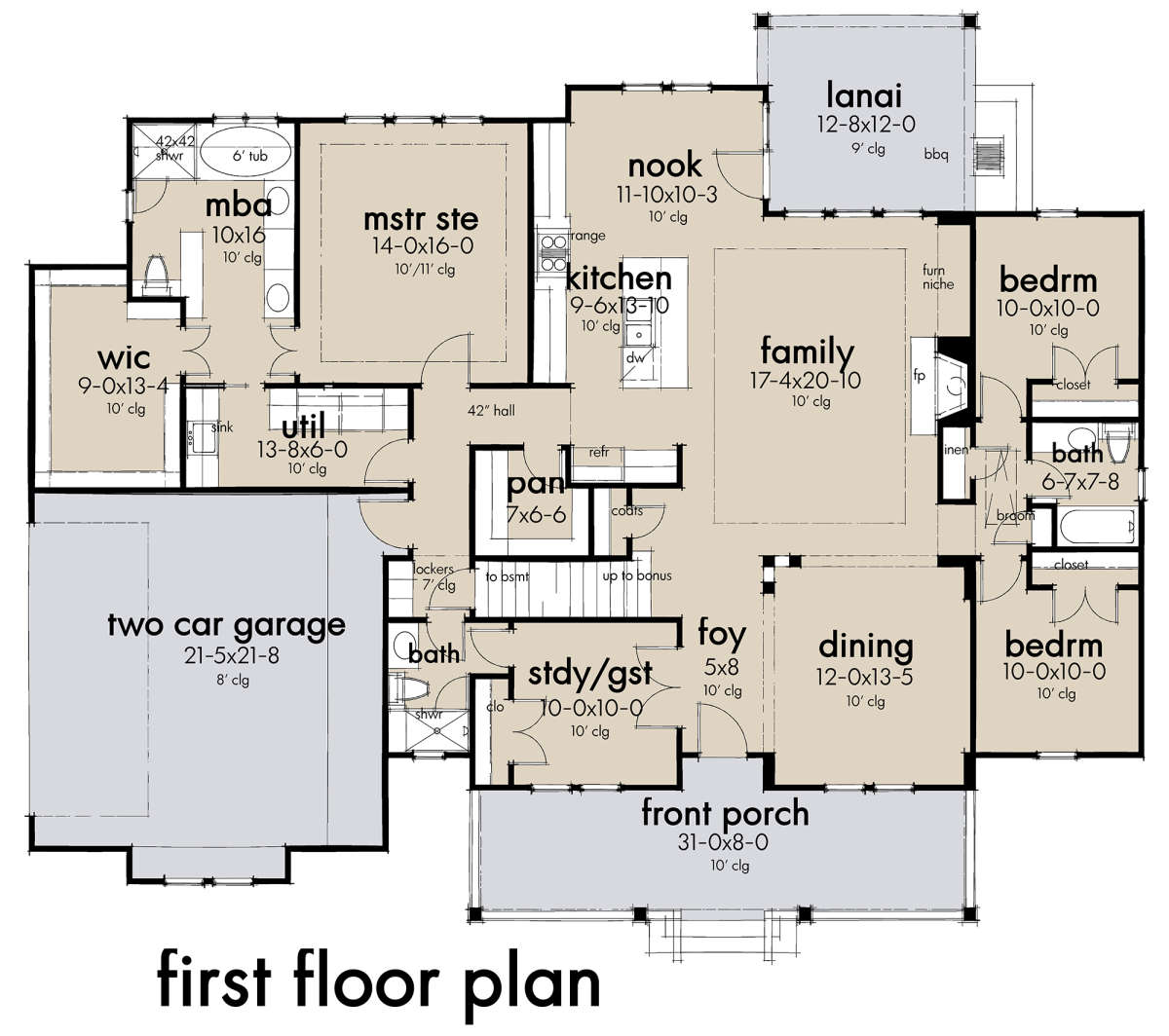 Main Floor for House Plan #9401-00105