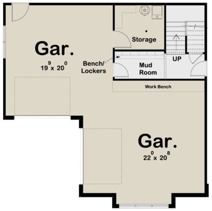 Garage Floor for House Plan #963-00350