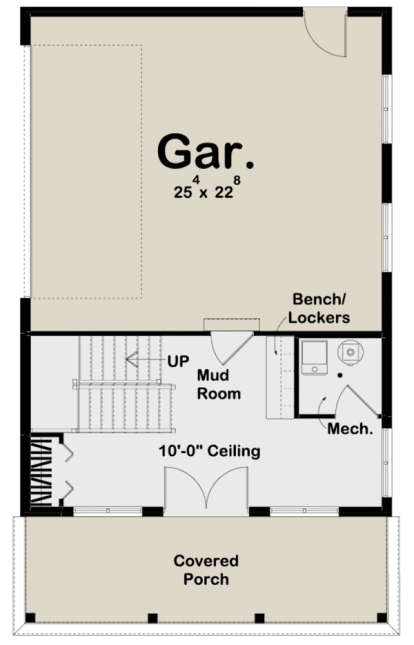 Garage Floor for House Plan #963-00351
