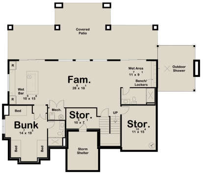 Basement for House Plan #963-00352