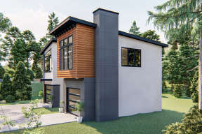 Modern  House Plan #963-00353 Elevation Photo