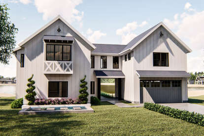 Modern Farmhouse House Plan #963-00359 Elevation Photo